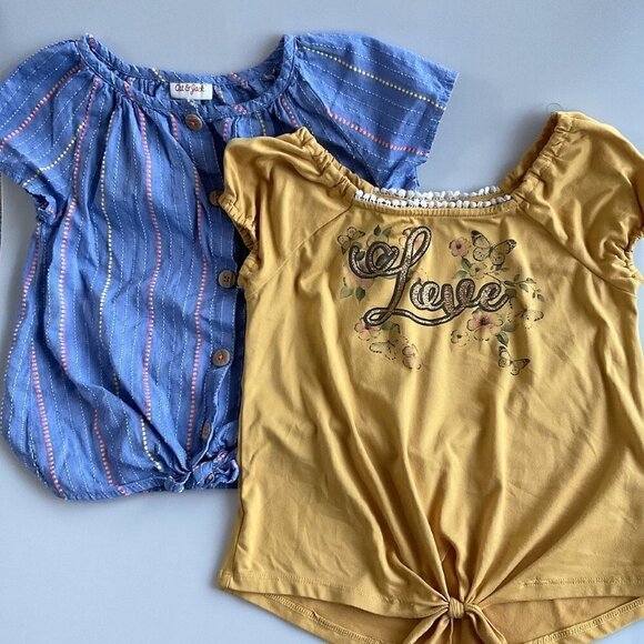 LOVE & BLUE STRIPES TOPS - Picture 1 of 14